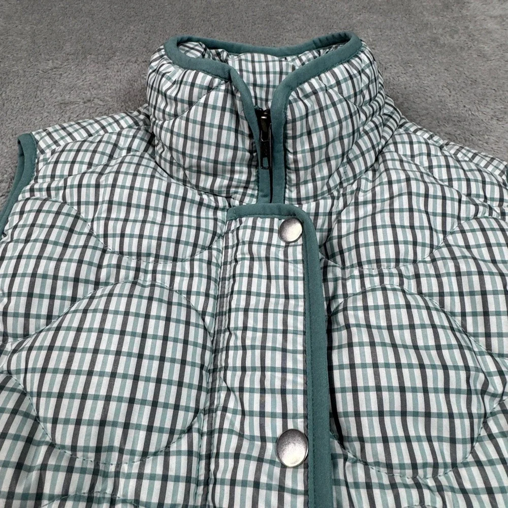 J. Crew Signature Puffer Vest Green PrimaLoft Small‎ Womens Excellent Condition! - Picture 7 of 14
